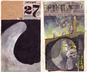 Original cover art from the second series , featuring issues no.  and no. .