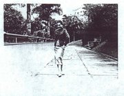 Forkes in a playful mood, 1959, Guatemala City. Photographer unknown.