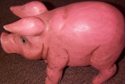 A simulacra of a pig is pictured above.